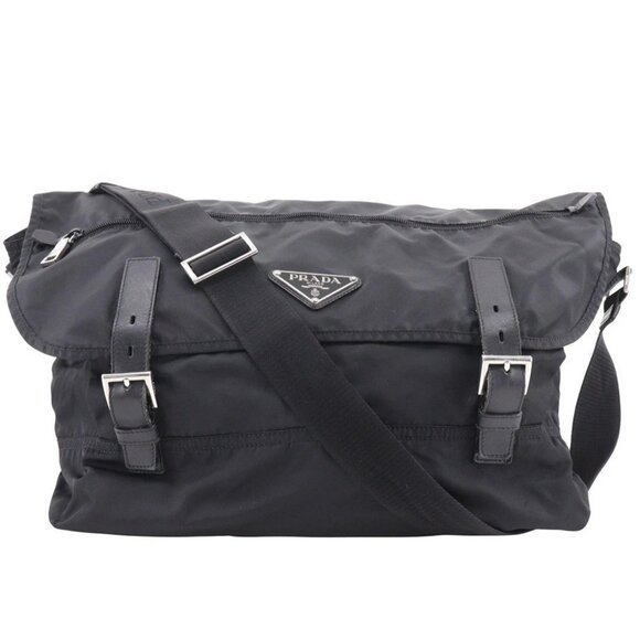 PRADA Shoulder Bag NERO black Nylon unisex - Picture 1 of 13